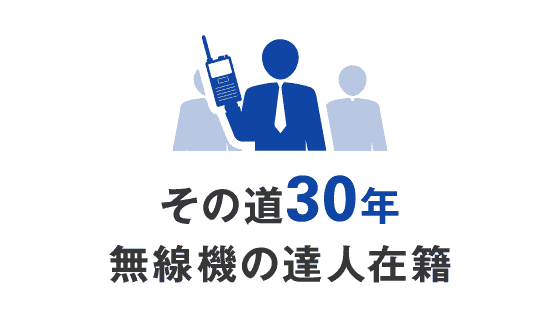 その道30年 無線機の達人在籍